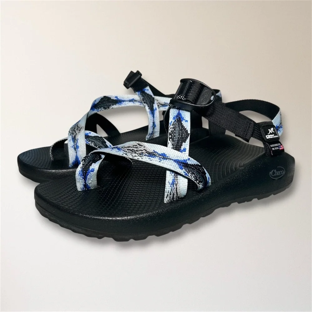 Chaco Z/2 National Park Glacier Hiking Blue Sandals Men's 10 Travel Outdoor
